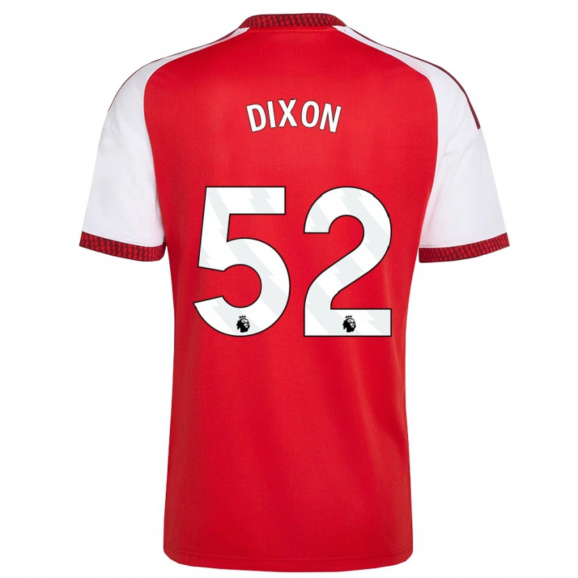 Danxen Criança Camisola Jaden Dixon #52 Vermelho Branco Preto Principal 2026/27 Camisa Brasil