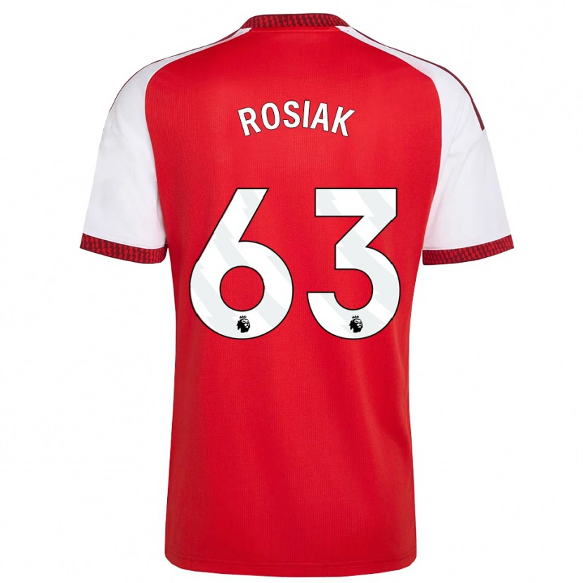 Danxen Criança Camisola Michal Rosiak #63 Vermelho Branco Preto Principal 2026/27 Camisa Brasil