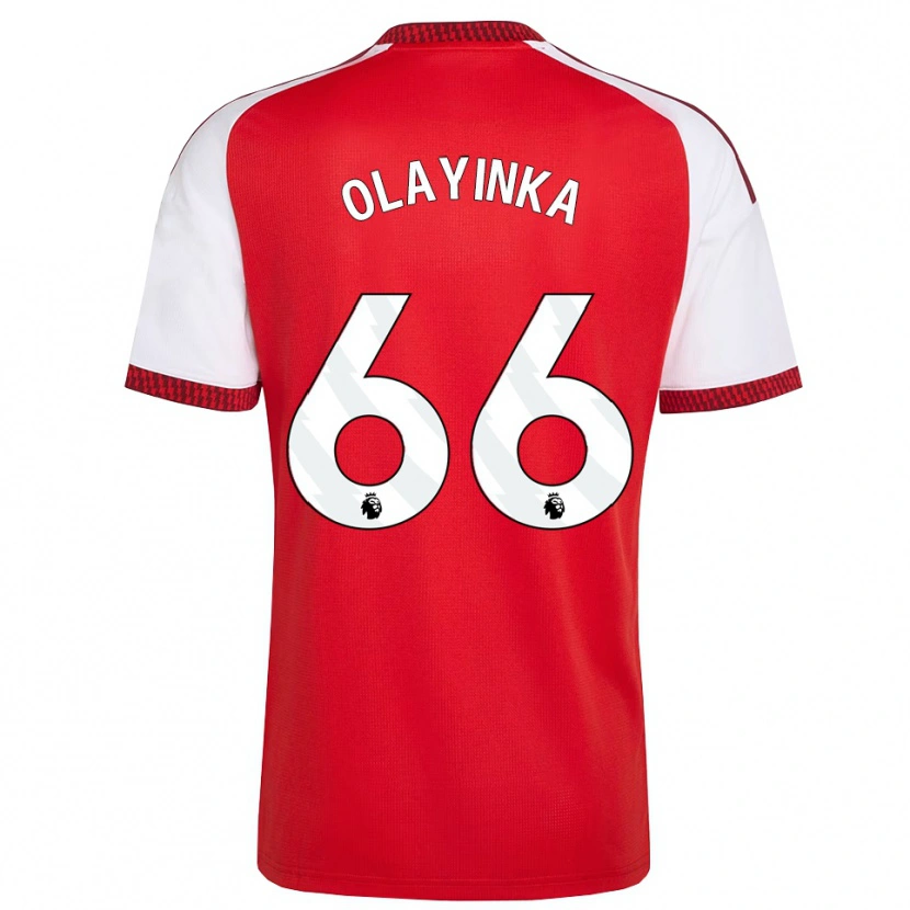 Danxen Criança Camisola James Olayinka #66 Vermelho Branco Preto Principal 2026/27 Camisa Brasil