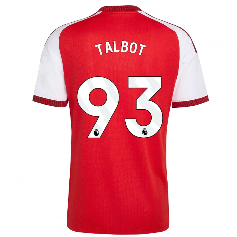 Danxen Criança Camisola Jack Talbot #93 Vermelho Branco Preto Principal 2026/27 Camisa Brasil