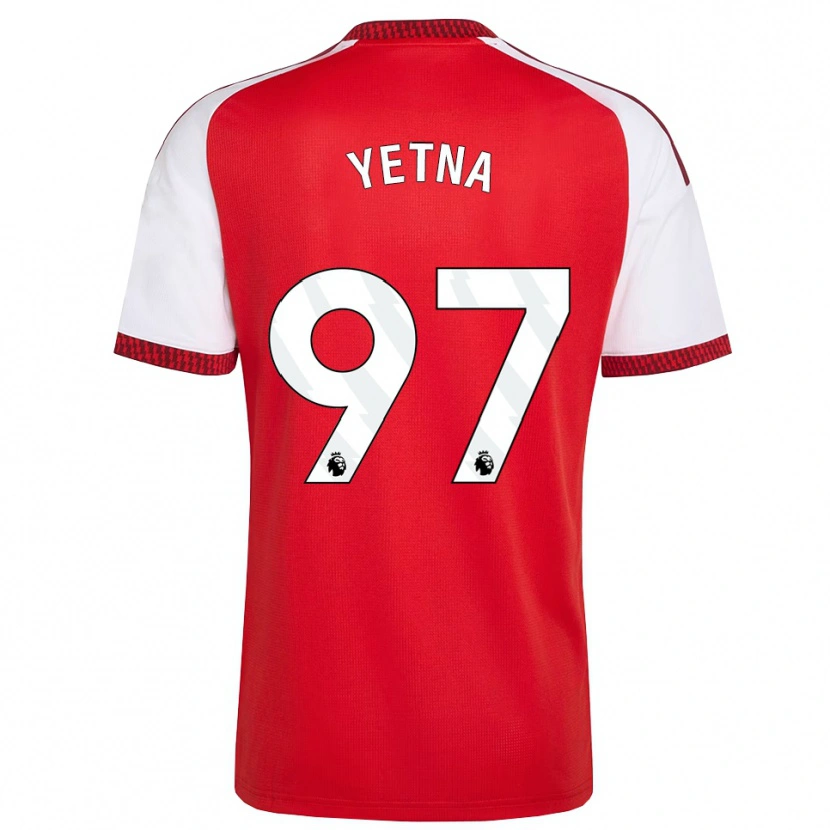 Danxen Criança Camisola Mikael Yetna #97 Vermelho Branco Preto Principal 2026/27 Camisa Brasil