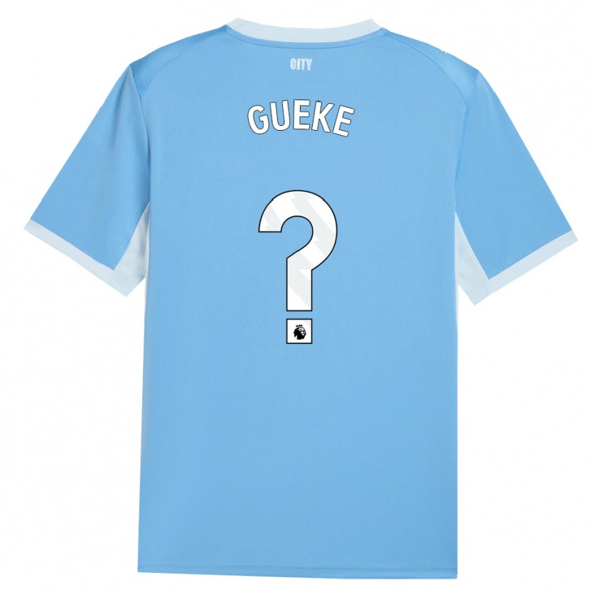 Danxen Criança Camisola William Gueke #0 Lightskyblue Branco Principal 2026/27 Camisa Brasil
