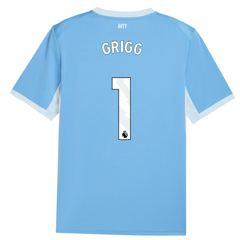 Danxen Criança Camisola Finley Grigg #1 Lightskyblue Branco Principal 2026/27 Camisa Brasil
