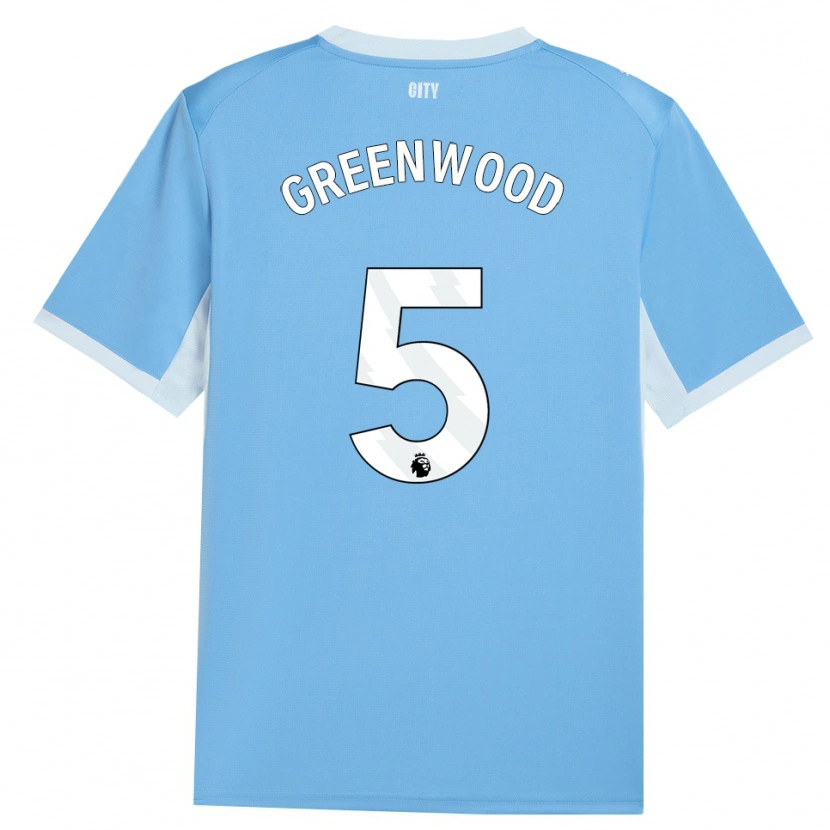 Danxen Criança Camisola Alex Greenwood #5 Lightskyblue Branco Principal 2026/27 Camisa Brasil