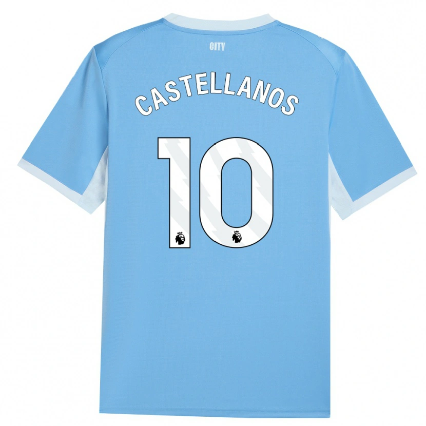 Danxen Criança Camisola Deyna Castellanos #10 Lightskyblue Branco Principal 2026/27 Camisa Brasil