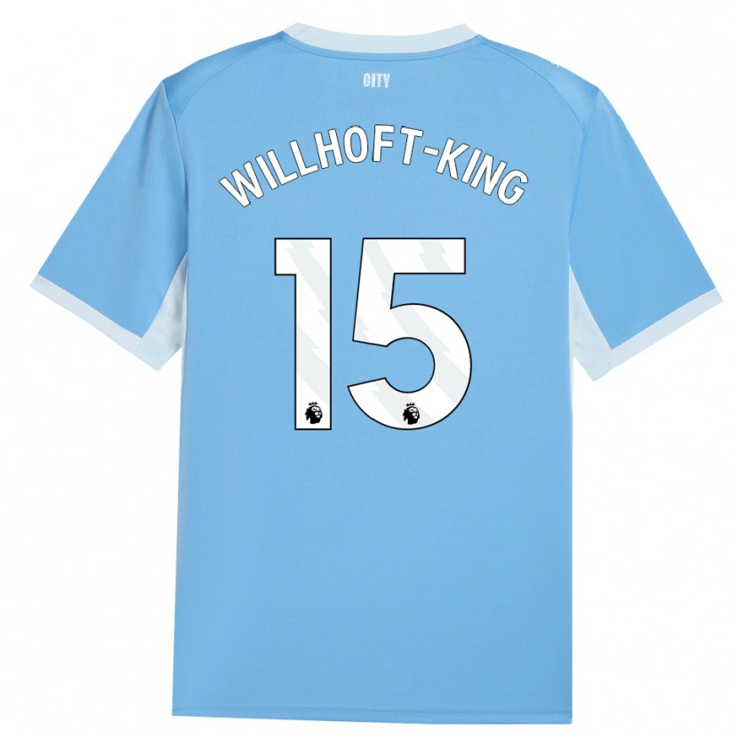 Danxen Criança Camisola Han Willhoft-King #15 Lightskyblue Branco Principal 2026/27 Camisa Brasil