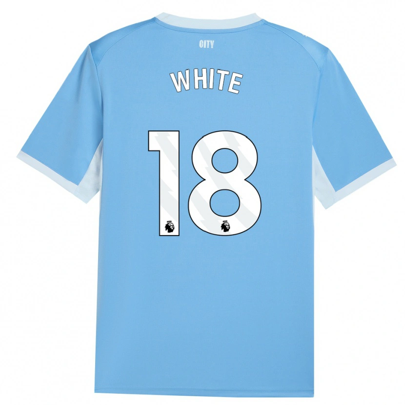 Danxen Criança Camisola Ellen White #18 Lightskyblue Branco Principal 2026/27 Camisa Brasil