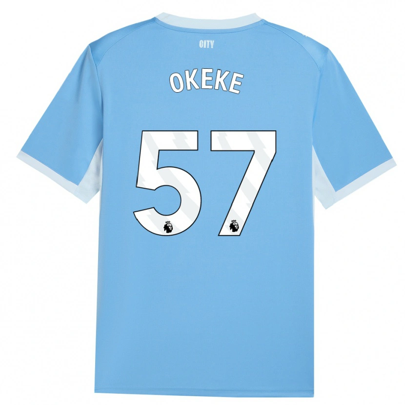 Danxen Criança Camisola Michael Okeke #57 Lightskyblue Branco Principal 2026/27 Camisa Brasil
