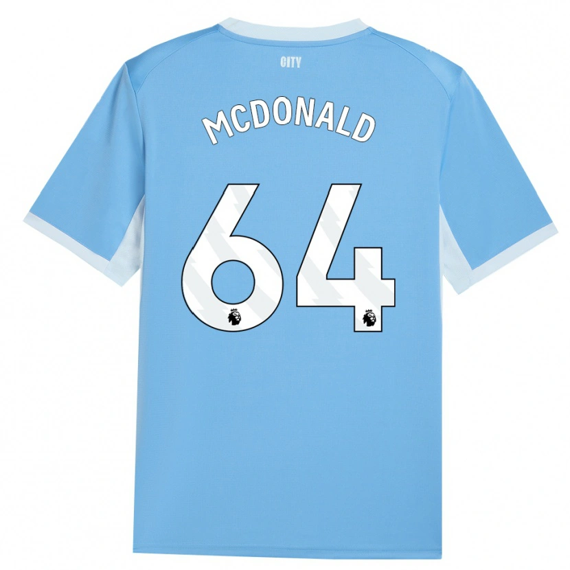 Danxen Criança Camisola Rowan Mcdonald #64 Lightskyblue Branco Principal 2026/27 Camisa Brasil