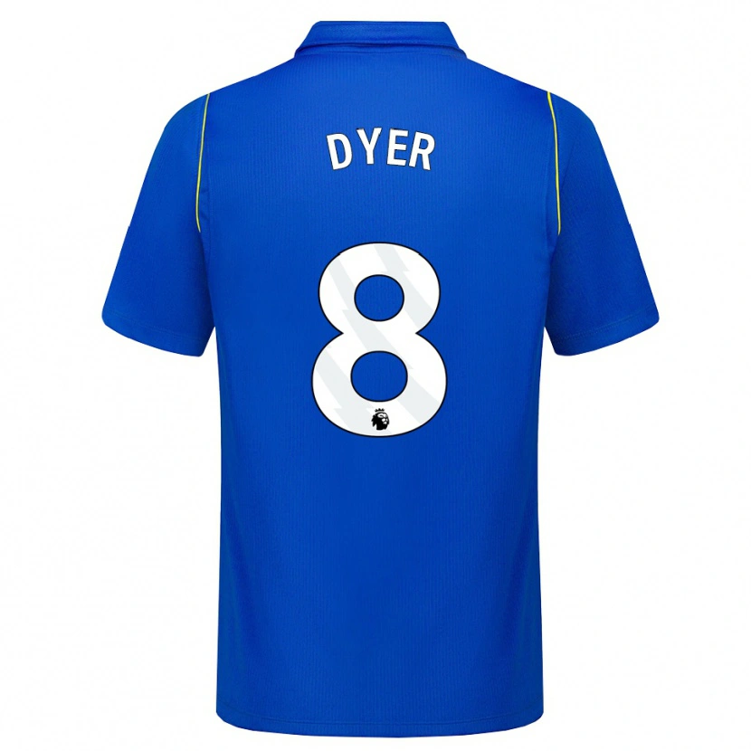 Danxen Criança Camisola Kiano Dyer #8 Azul Amarelo Principal 2026/27 Camisa Brasil