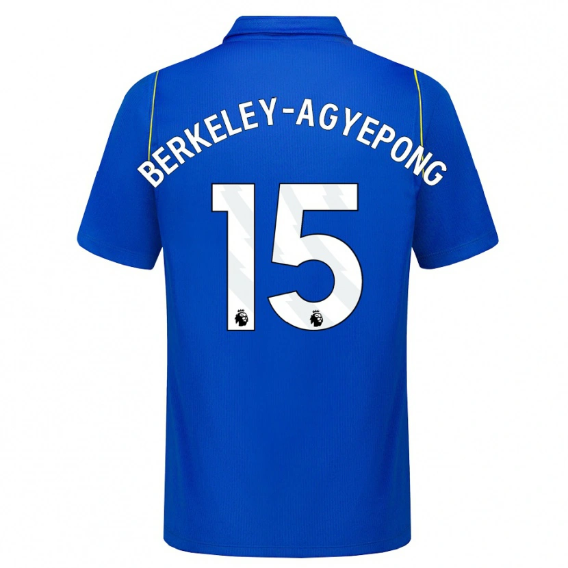Danxen Criança Camisola Jeremiah Berkeley-Agyepong #15 Azul Amarelo Principal 2026/27 Camisa Brasil