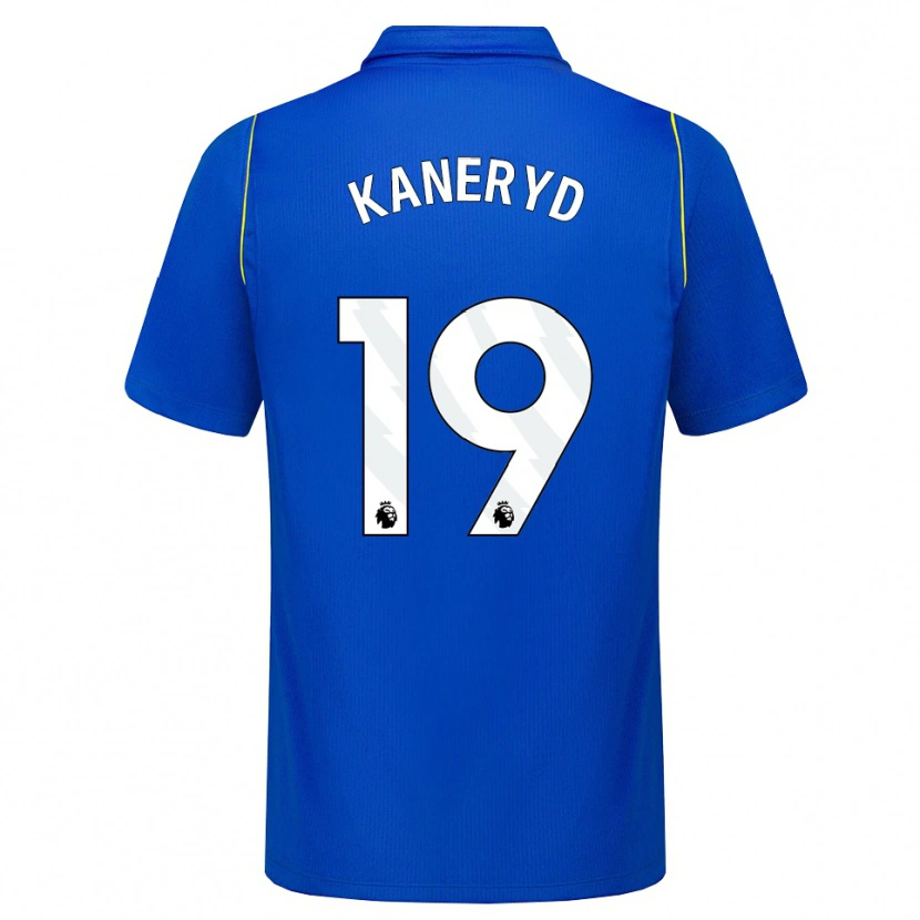 Danxen Criança Camisola Johanna Rytting Kaneryd #19 Azul Amarelo Principal 2026/27 Camisa Brasil