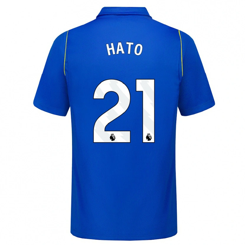 Danxen Criança Camisola Jorrel Hato #21 Azul Amarelo Principal 2026/27 Camisa Brasil