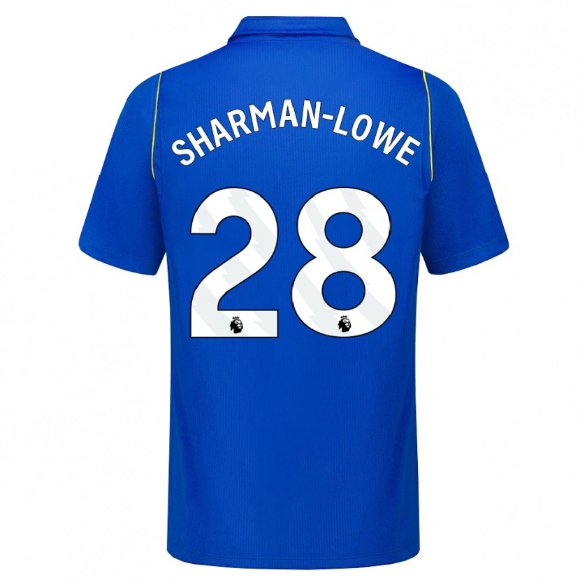 Danxen Criança Camisola Teddy Sharman-Lowe #28 Azul Amarelo Principal 2026/27 Camisa Brasil