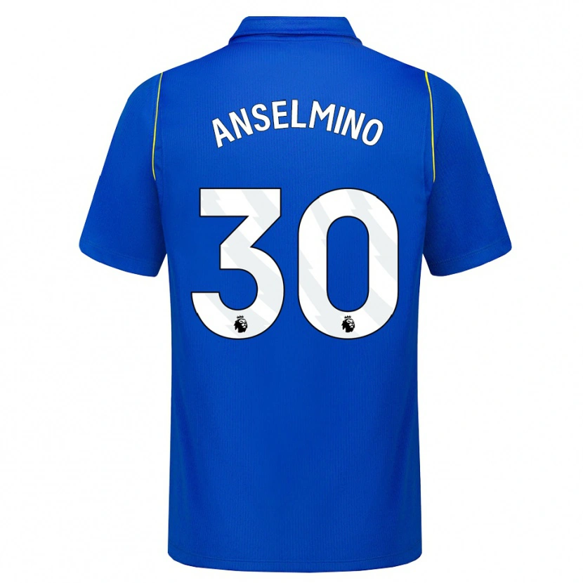 Danxen Criança Camisola Aarón Anselmino #30 Azul Amarelo Principal 2026/27 Camisa Brasil