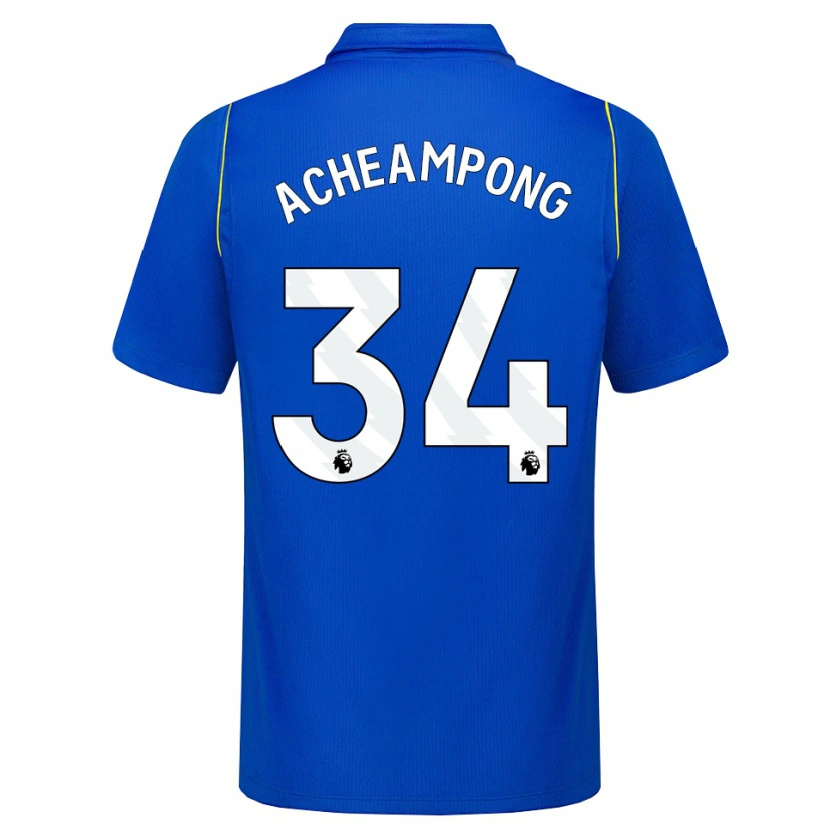 Danxen Criança Camisola Josh Acheampong #34 Azul Amarelo Principal 2026/27 Camisa Brasil