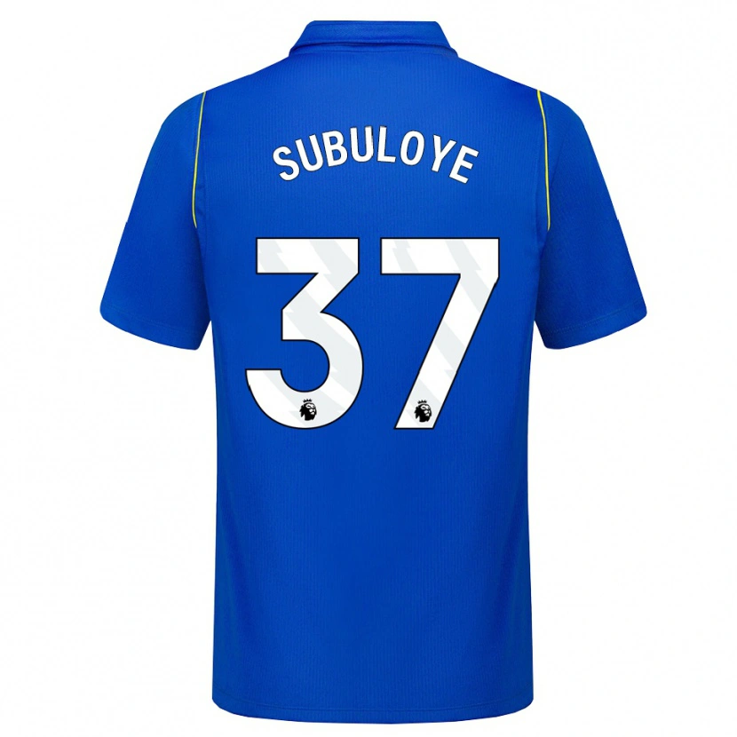 Danxen Criança Camisola Olutayo Subuloye #37 Azul Amarelo Principal 2026/27 Camisa Brasil
