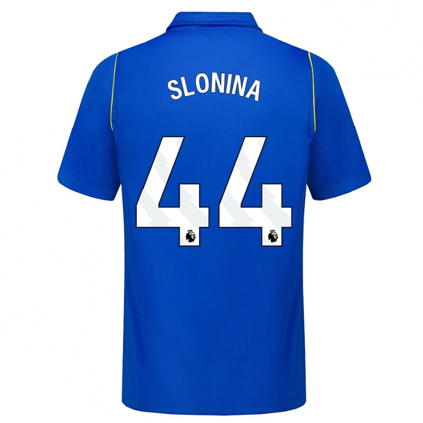 Danxen Criança Camisola Gabriel Slonina #44 Azul Amarelo Principal 2026/27 Camisa Brasil