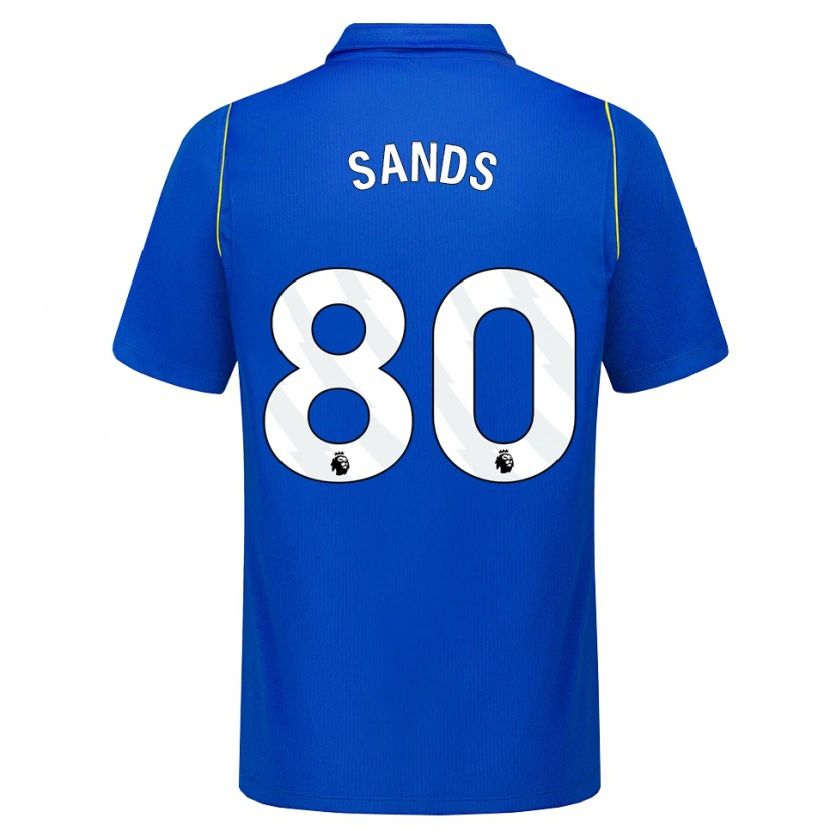 Danxen Criança Camisola Hudson Sands #80 Azul Amarelo Principal 2026/27 Camisa Brasil