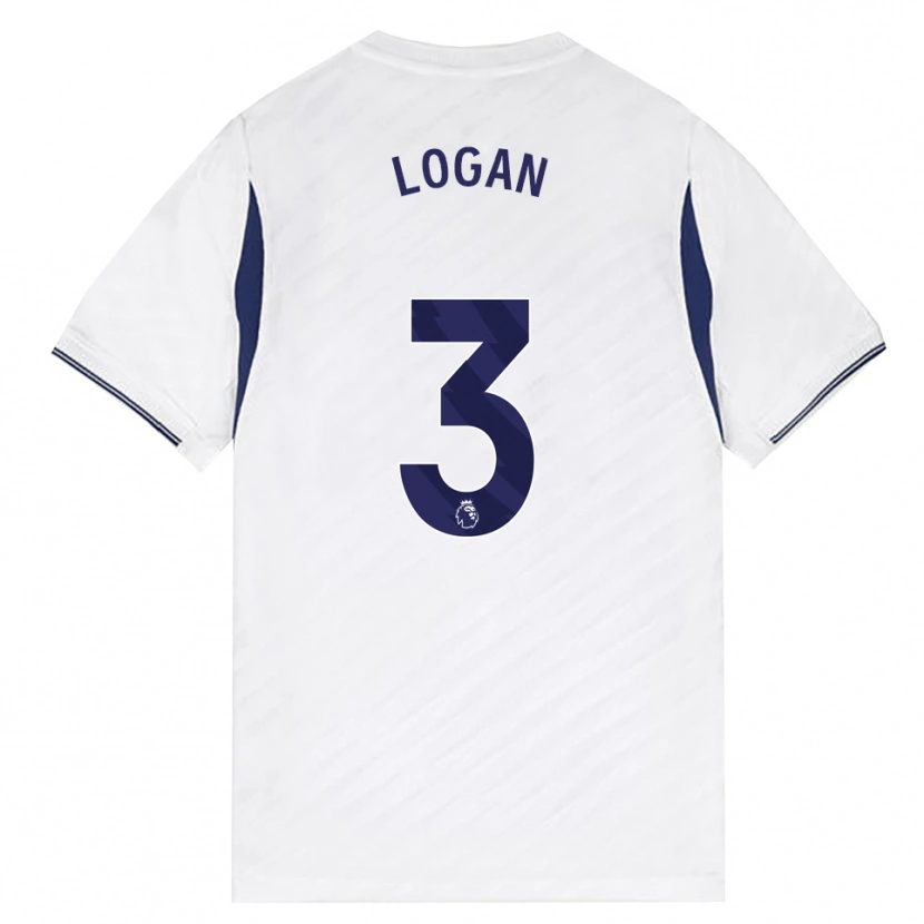 Danxen Criança Camisola Calum Logan #3 Branco Vermelho Roxo Principal 2026/27 Camisa Brasil