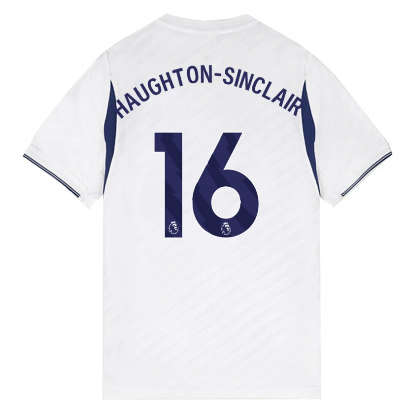 Danxen Criança Camisola Ashiah Haughton-Sinclair #16 Branco Vermelho Roxo Principal 2026/27 Camisa Brasil
