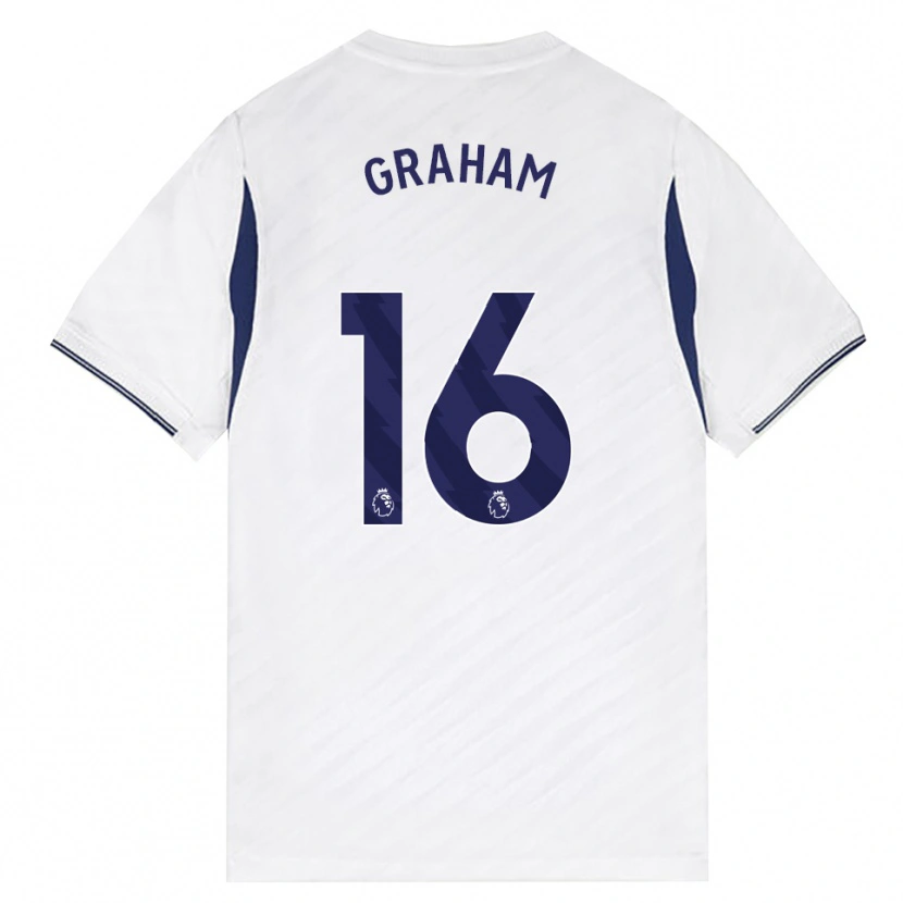 Danxen Criança Camisola Kit Graham #16 Branco Vermelho Roxo Principal 2026/27 Camisa Brasil