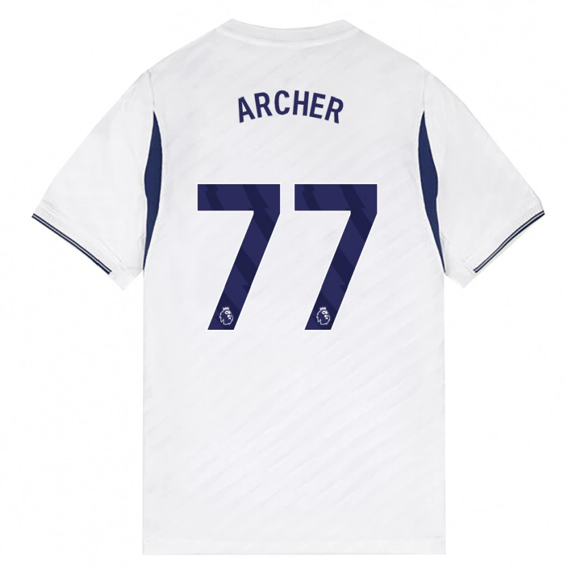 Danxen Criança Camisola Samual Archer #77 Branco Vermelho Roxo Principal 2026/27 Camisa Brasil