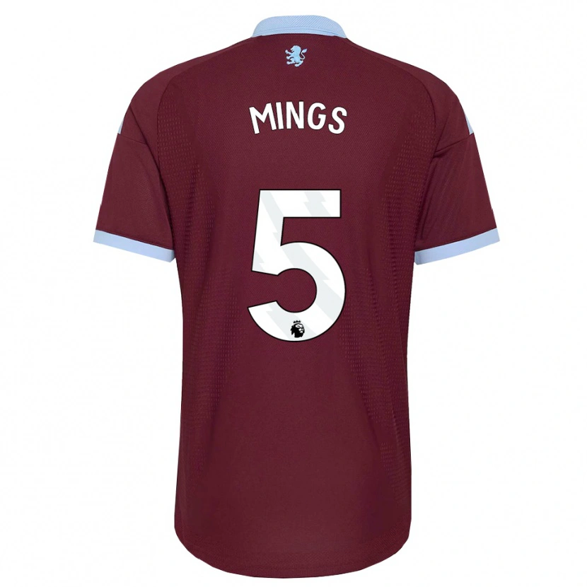 Danxen Criança Camisola Tyrone Mings #5 Cornflowerblue Borgonha Principal 2026/27 Camisa Brasil