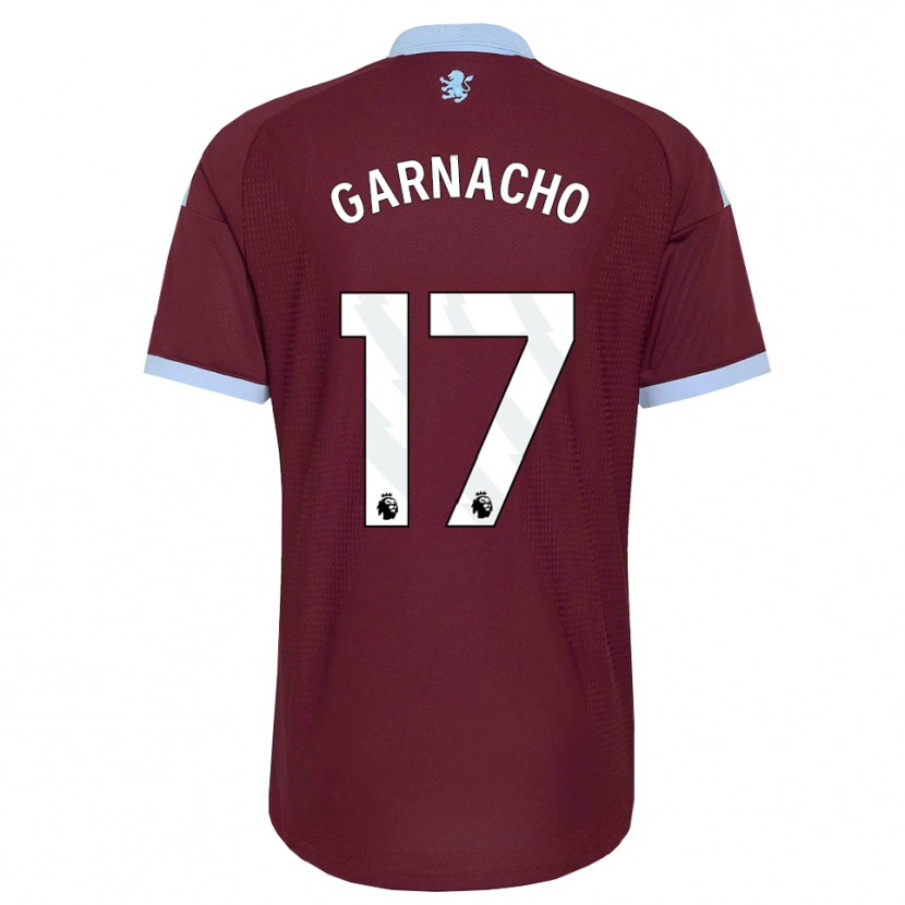 Danxen Criança Camisola Alejandro Garnacho #17 Cornflowerblue Borgonha Principal 2026/27 Camisa Brasil