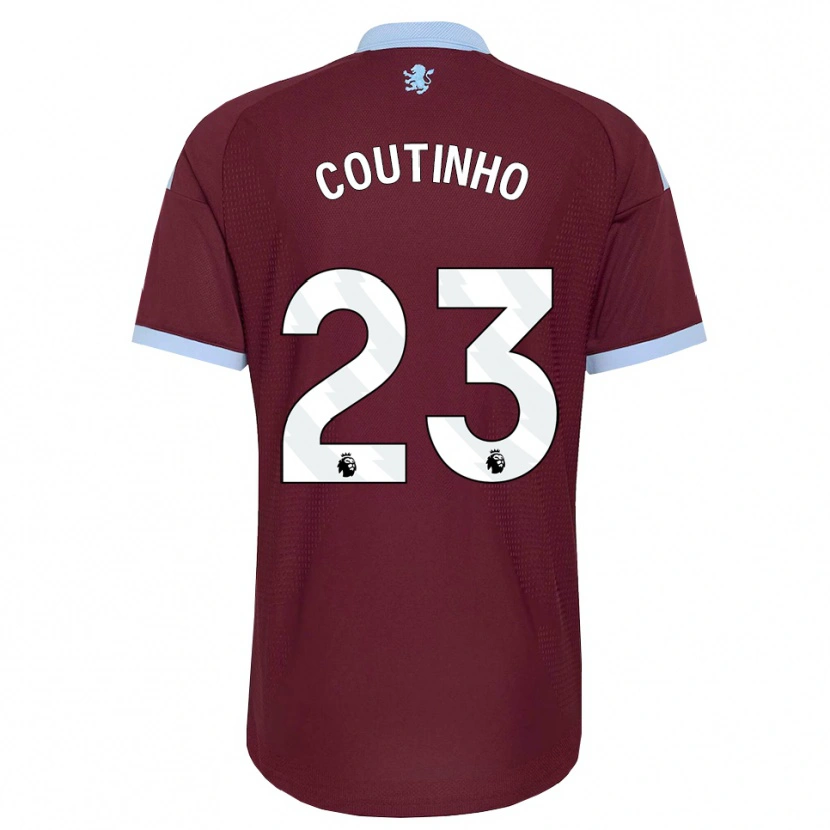 Danxen Criança Camisola Philippe Coutinho #23 Cornflowerblue Borgonha Principal 2026/27 Camisa Brasil