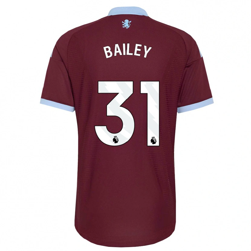 Danxen Criança Camisola Leon Bailey #31 Cornflowerblue Borgonha Principal 2026/27 Camisa Brasil