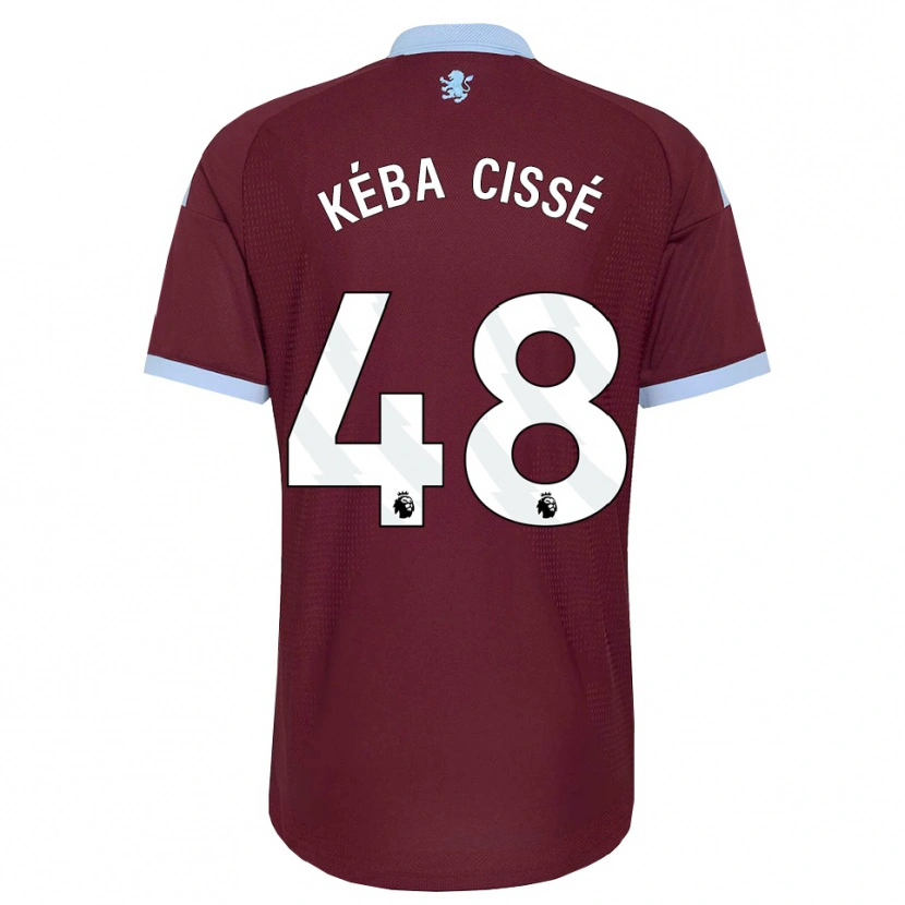Danxen Criança Camisola Modou Kéba Cissé #48 Cornflowerblue Borgonha Principal 2026/27 Camisa Brasil