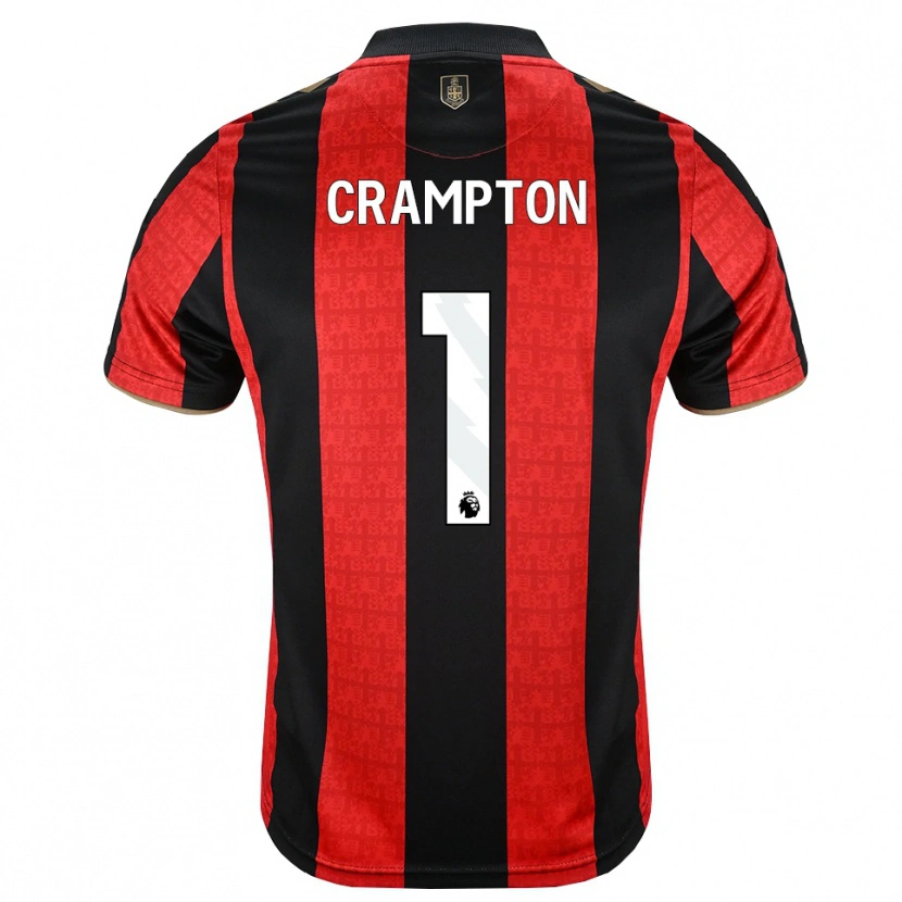 Danxen Criança Camisola Kai Crampton #1 Goldenrod Vermelho Preto Principal 2026/27 Camisa Brasil