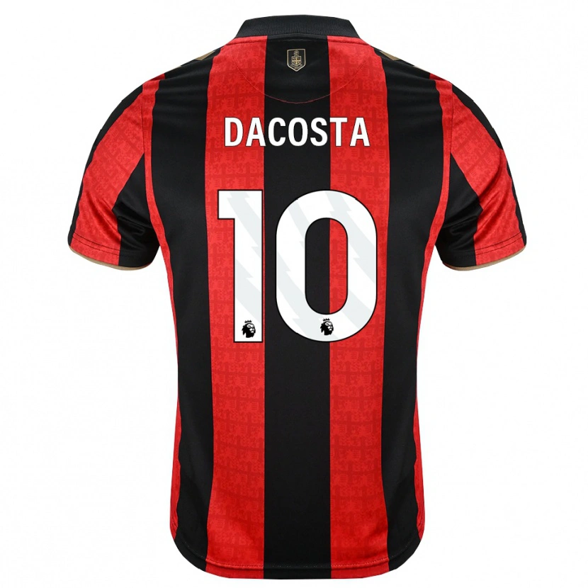 Danxen Criança Camisola Michael Dacosta #10 Goldenrod Vermelho Preto Principal 2026/27 Camisa Brasil