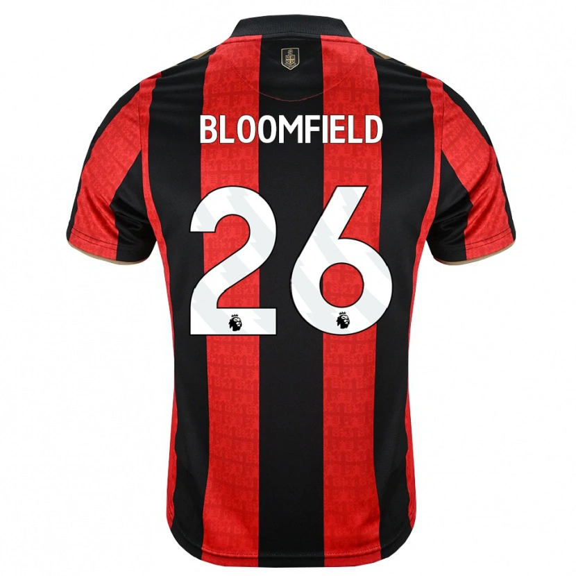 Danxen Criança Camisola Erin Bloomfield #26 Goldenrod Vermelho Preto Principal 2026/27 Camisa Brasil
