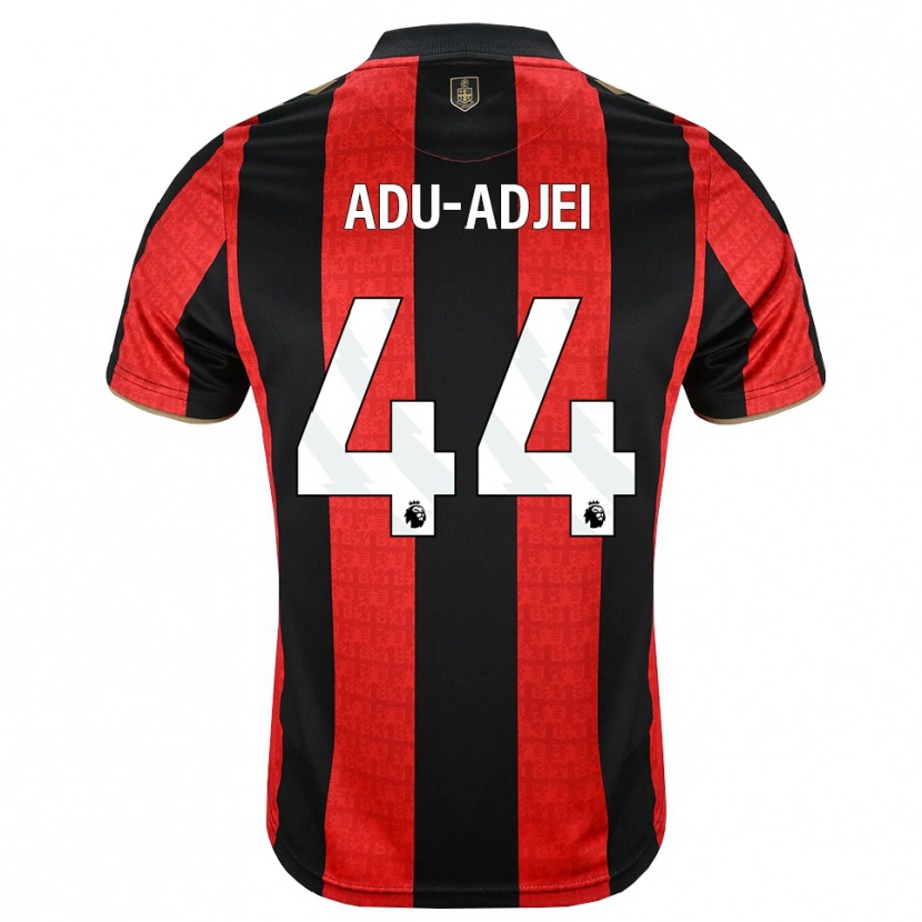 Danxen Criança Camisola Daniel Adu-Adjei #44 Goldenrod Vermelho Preto Principal 2026/27 Camisa Brasil