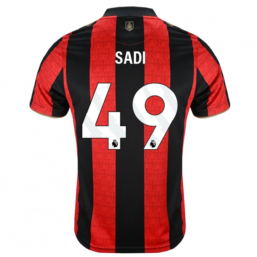Danxen Criança Camisola Dominic Sadi #49 Goldenrod Vermelho Preto Principal 2026/27 Camisa Brasil