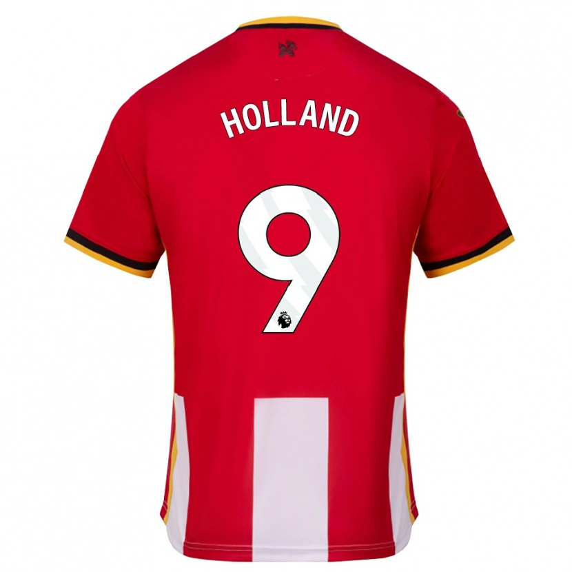 Danxen Criança Camisola Isaac Holland #9 Amarelo Preto Vermelho Principal 2026/27 Camisa Brasil