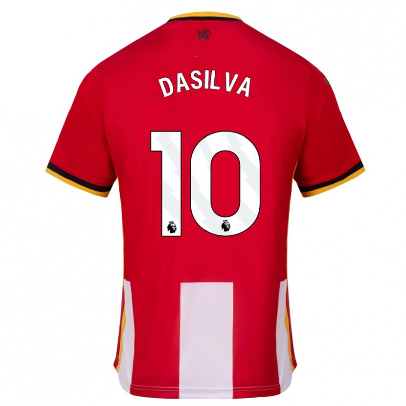 Danxen Criança Camisola Josh Dasilva #10 Amarelo Preto Vermelho Principal 2026/27 Camisa Brasil