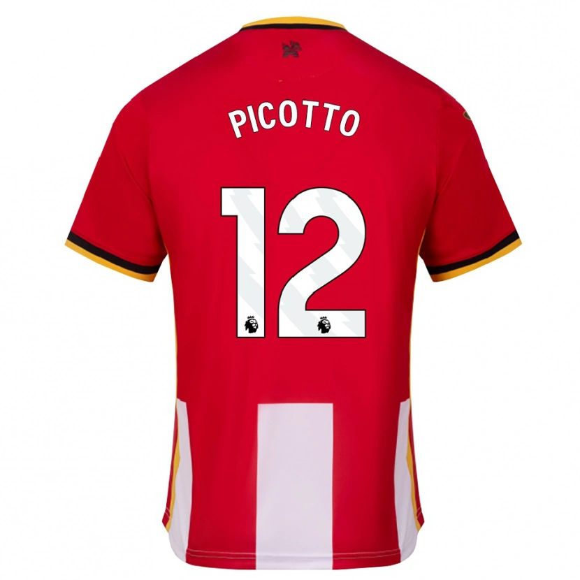 Danxen Criança Camisola Luca Picotto #12 Amarelo Preto Vermelho Principal 2026/27 Camisa Brasil