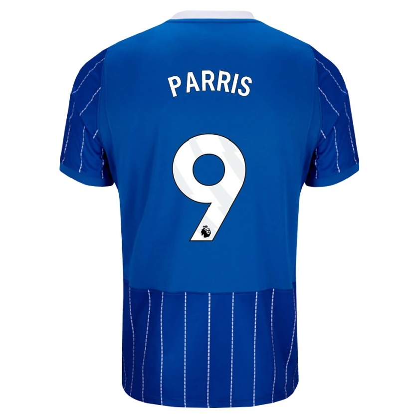 Danxen Criança Camisola Nikita Parris #9 Mediumblue Branco Principal 2026/27 Camisa Brasil