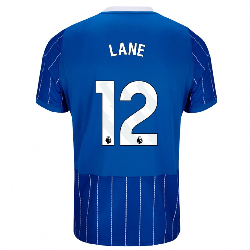 Danxen Criança Camisola Darius Lane #12 Mediumblue Branco Principal 2026/27 Camisa Brasil