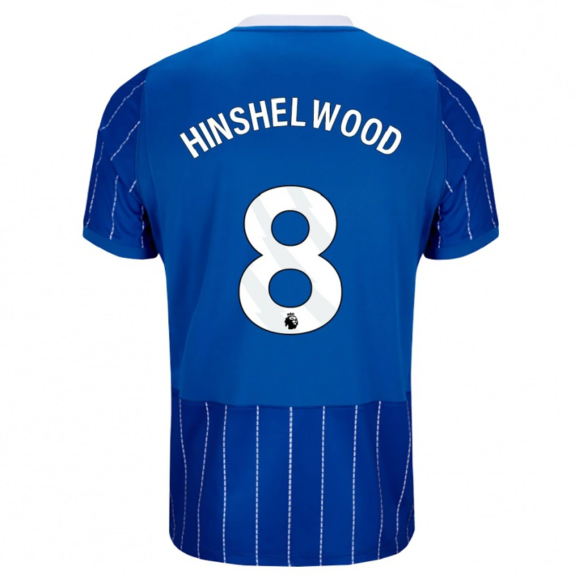 Danxen Criança Camisola Jack Hinshelwood #8 Mediumblue Branco Principal 2026/27 Camisa Brasil