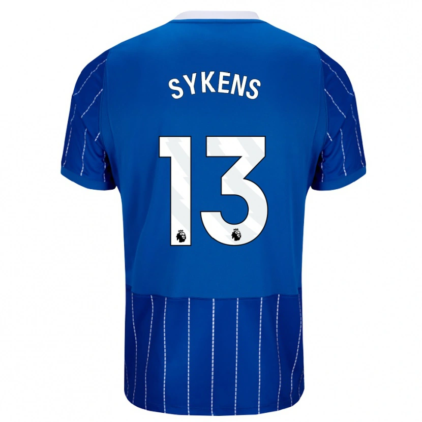 Danxen Criança Camisola Rory Sykens #13 Mediumblue Branco Principal 2026/27 Camisa Brasil