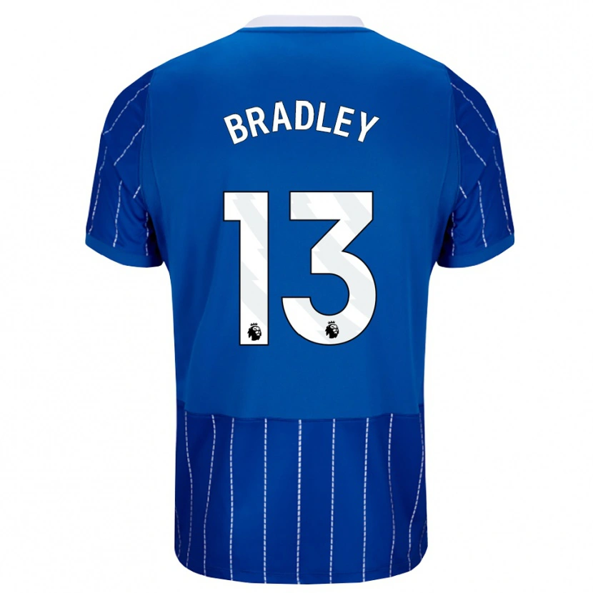 Danxen Criança Camisola Cash Bradley #13 Mediumblue Branco Principal 2026/27 Camisa Brasil