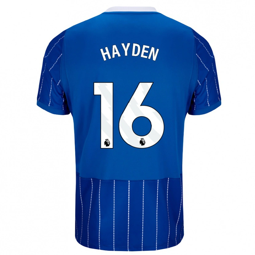 Danxen Criança Camisola Matthew Hayden #16 Mediumblue Branco Principal 2026/27 Camisa Brasil
