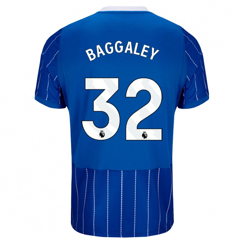 Danxen Criança Camisola Sophie Baggaley #32 Mediumblue Branco Principal 2026/27 Camisa Brasil