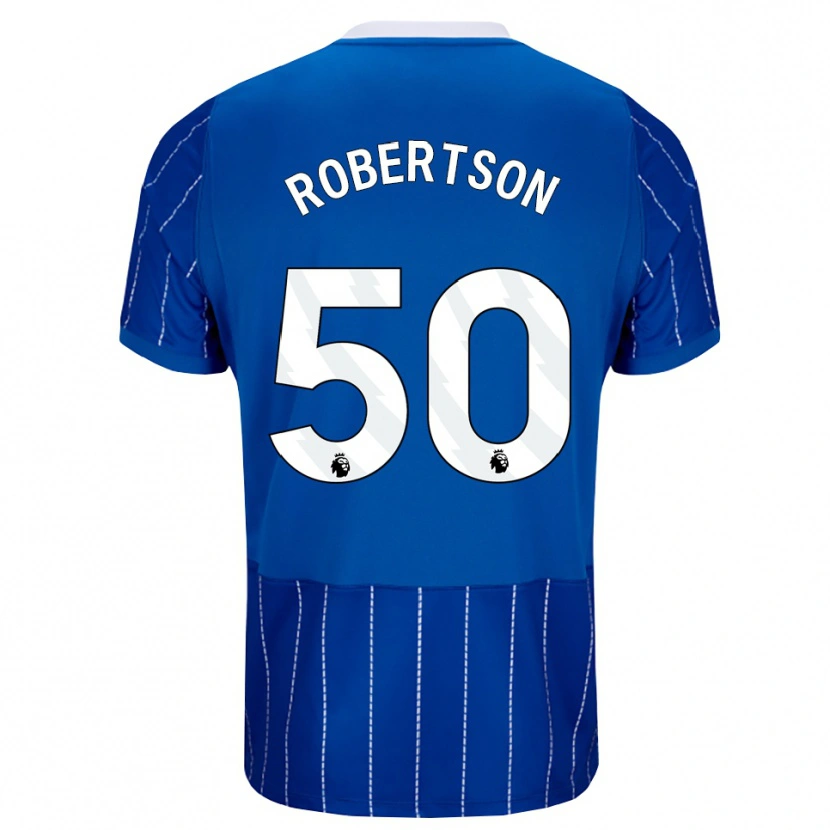 Danxen Criança Camisola Josh Robertson #50 Mediumblue Branco Principal 2026/27 Camisa Brasil