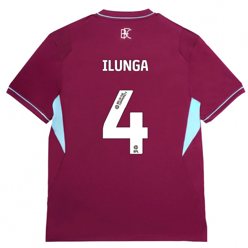 Danxen Criança Camisola Glen Ilunga #4 Borgonha Verde Principal 2026/27 Camisa Brasil