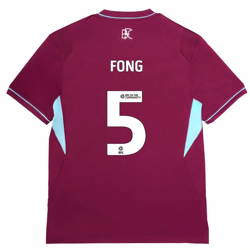 Danxen Criança Camisola Luca Fong #5 Borgonha Verde Principal 2026/27 Camisa Brasil